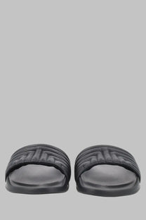 Tom Ford men’s sandalo slipper in pelle black black quilted leather slide sandals with sleek modern design
