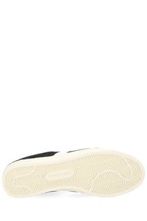 Tom Ford men’s sneaker black with a textured rubber sole showcasing a modern black and white design