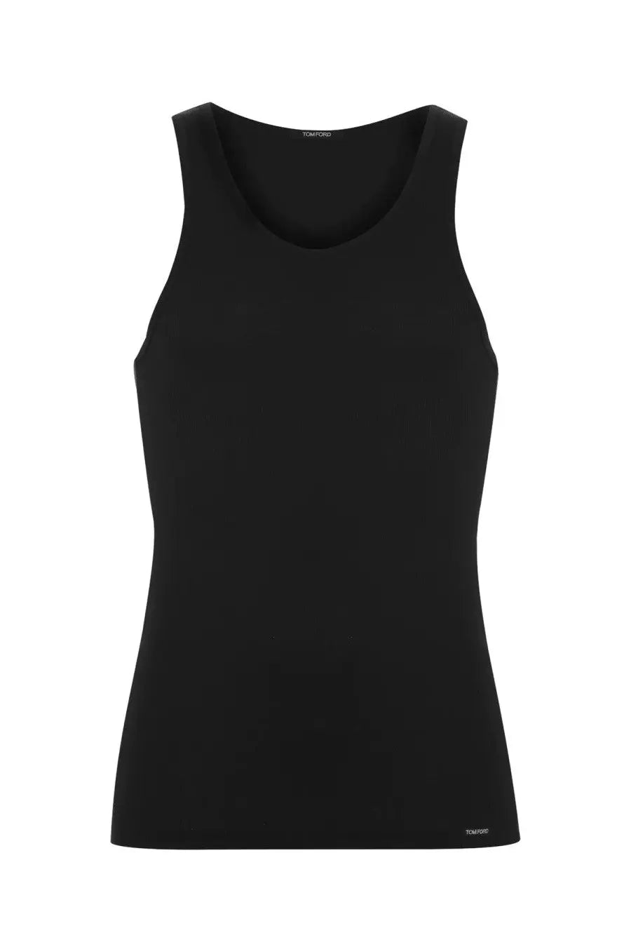Black tom ford men’s tank top featuring a sleek minimalist design and smooth fabric for stylish comfort