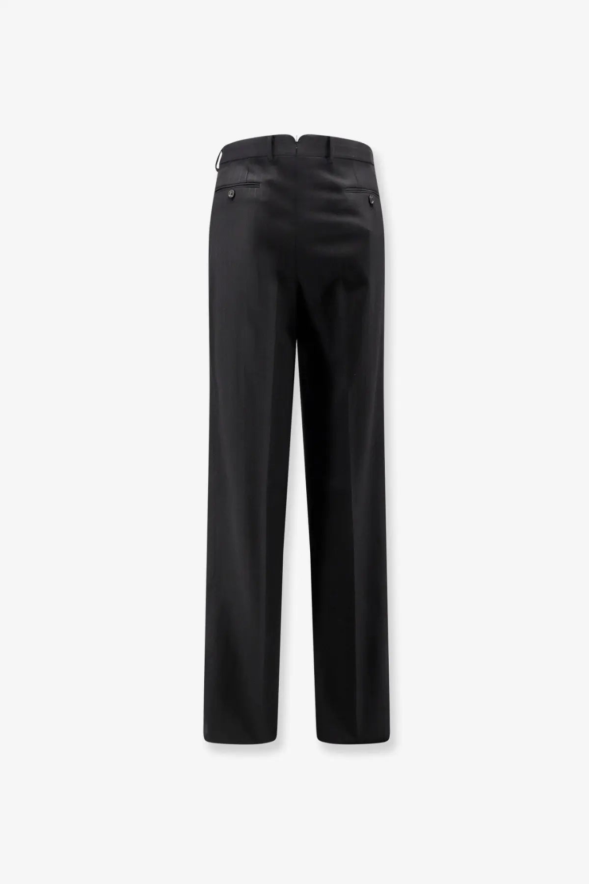 Black tom ford men’s wool trousers with a sleek straight-leg cut and subtle stitching details