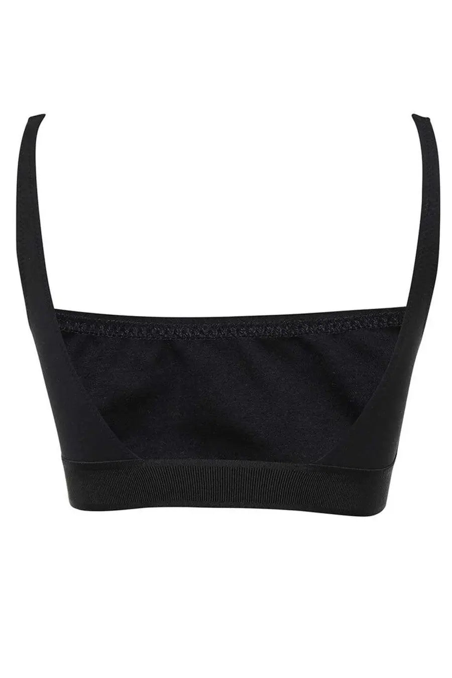 Tom Ford women’s bralette in black with thin straps and a ribbed modale firmata band