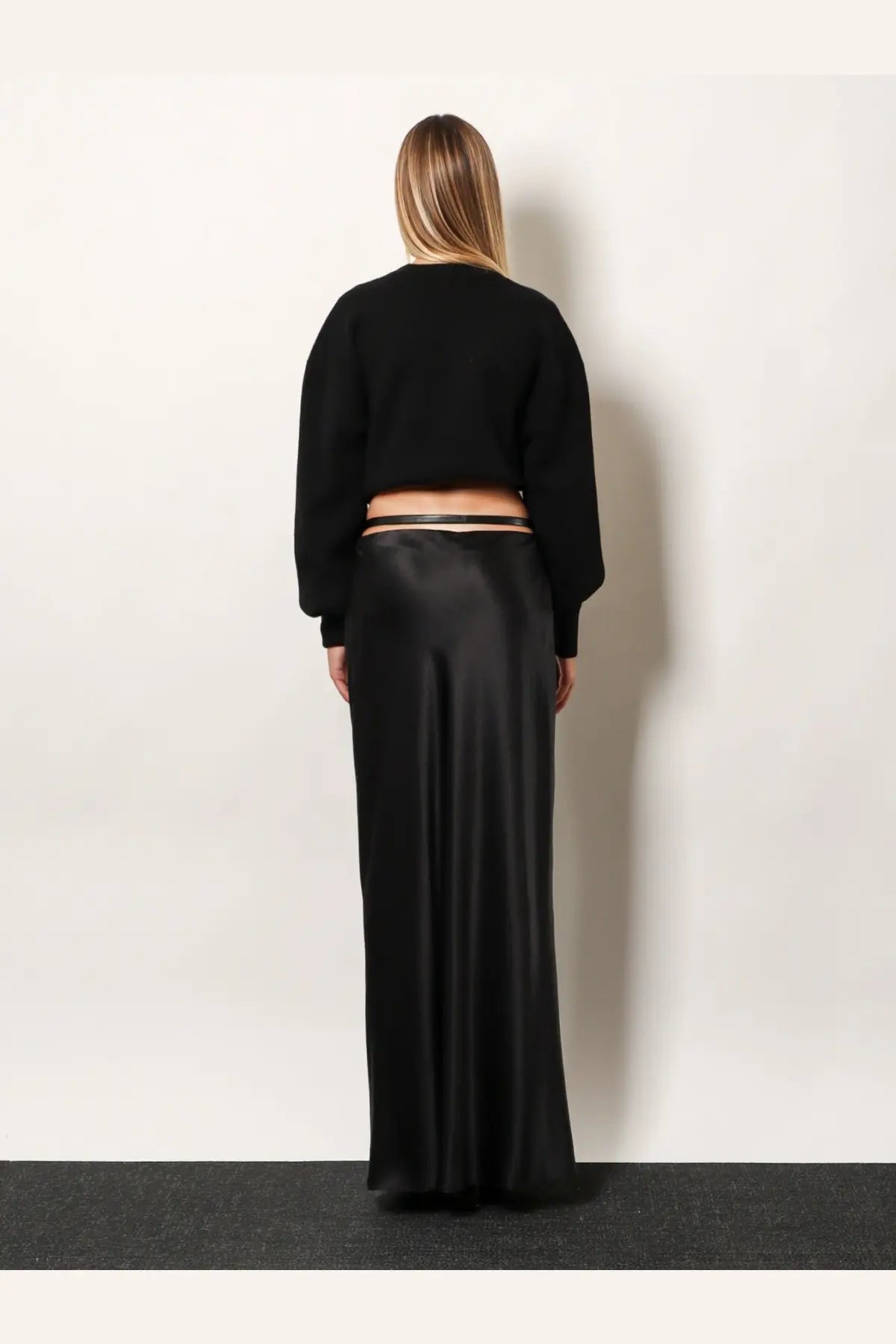 Tom Ford Women's Silk Midi Skirt Black