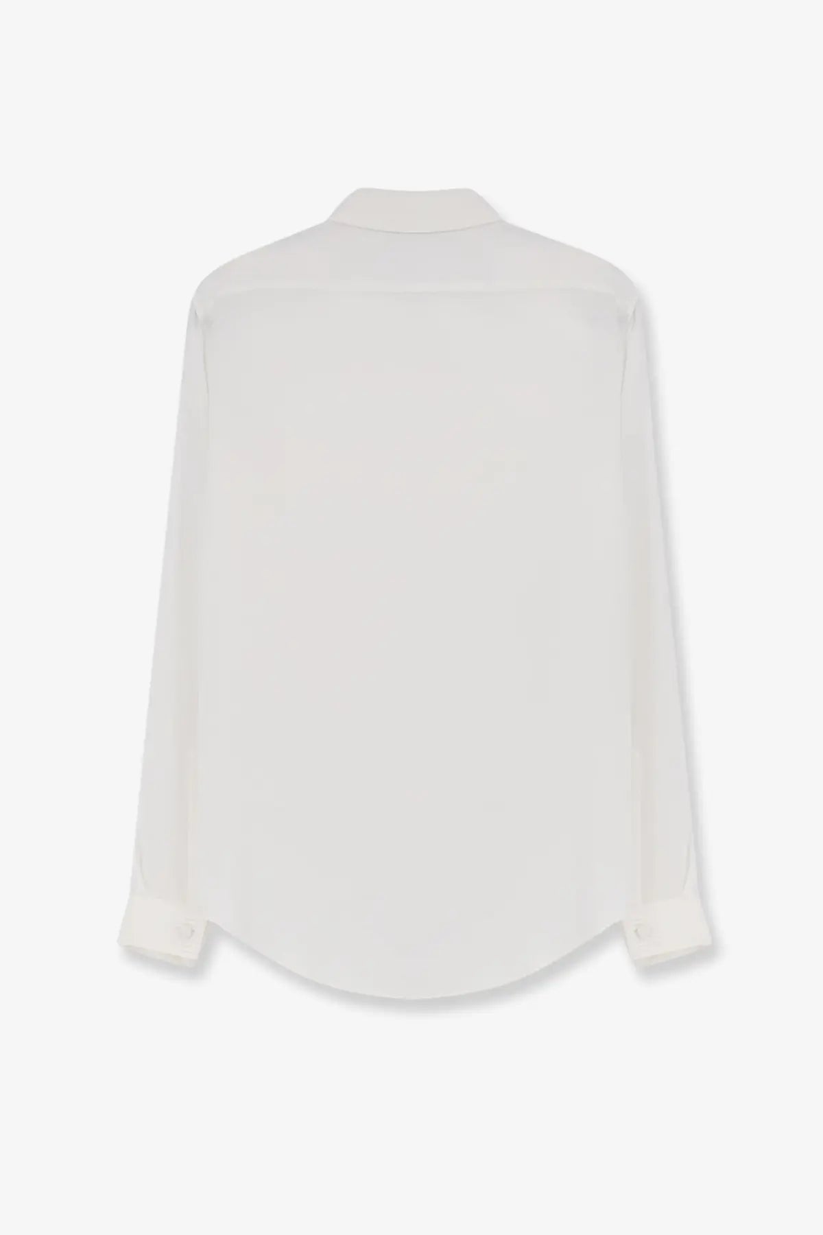Tom ford women’s silk shirt white crisp white long-sleeved button-down with classic collar and finished cuffs
