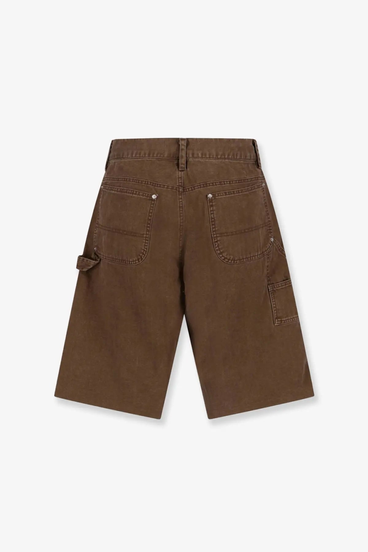Tonywack men’s brown cotton cargo bermuda shorts with multiple pockets and a casual relaxed fit