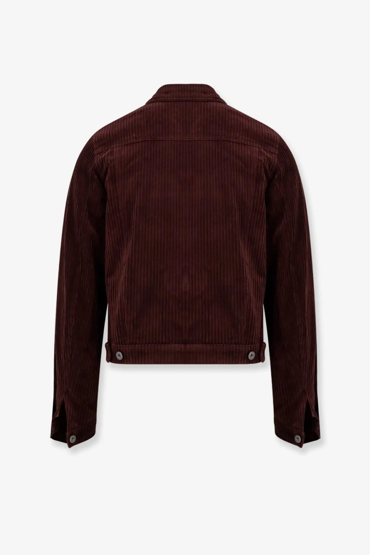 Tonywack men’s corduroy jacket red in rich burgundy with classic collar and buttoned cuffs