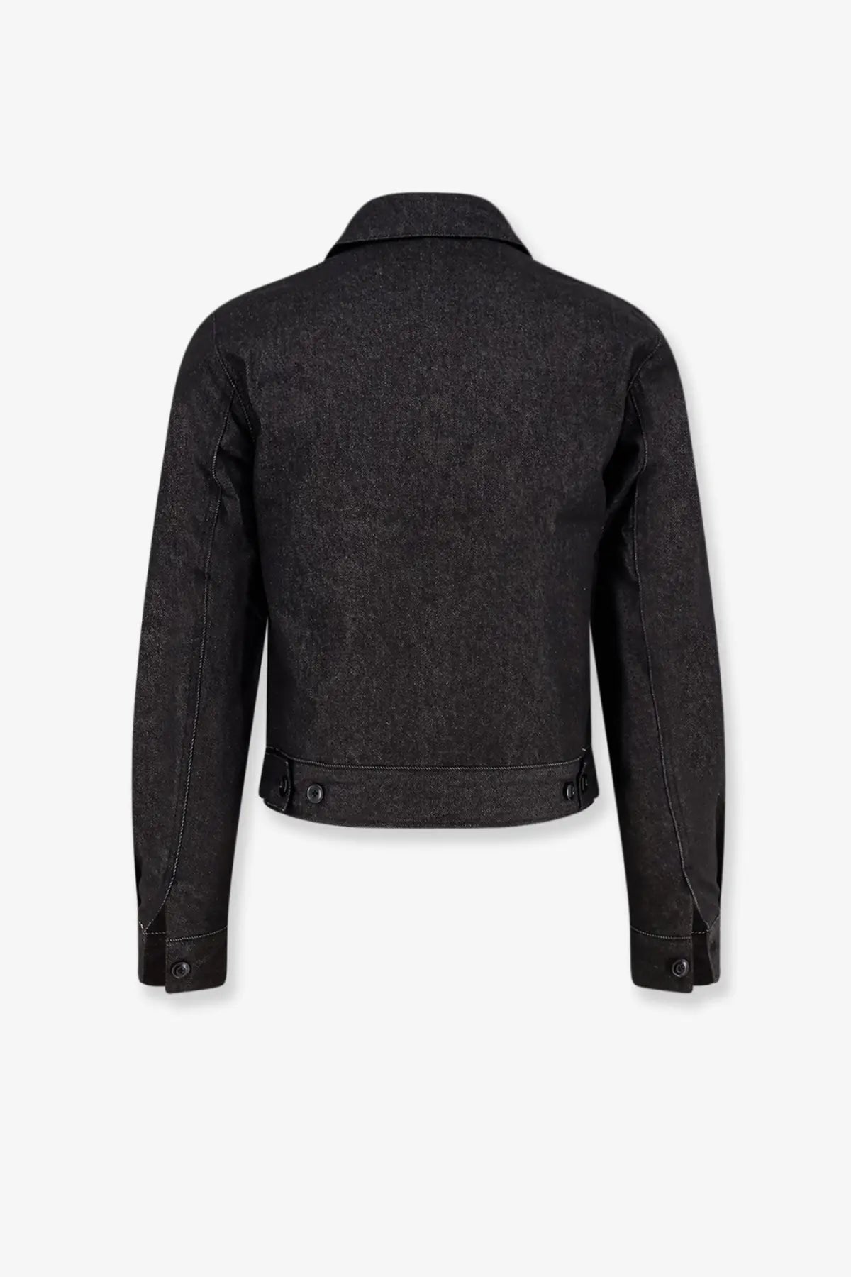 Tonywack men’s grey black denim jacket with classic collar and buttoned cuffs made from durable denim material