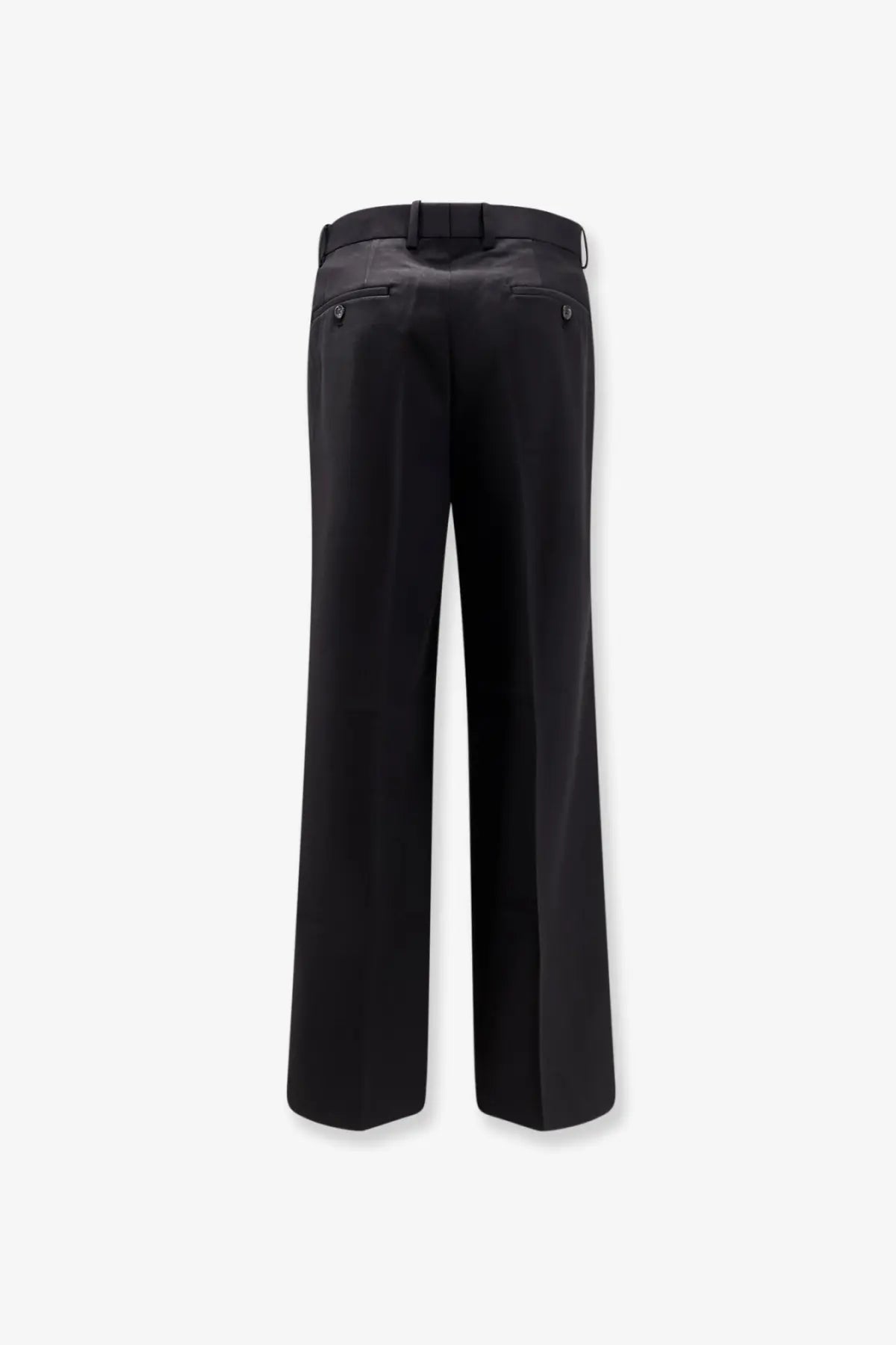 Tonywack men’s black wool blend trousers with a sleek tailored fit and subtle stitching details wide-leg style