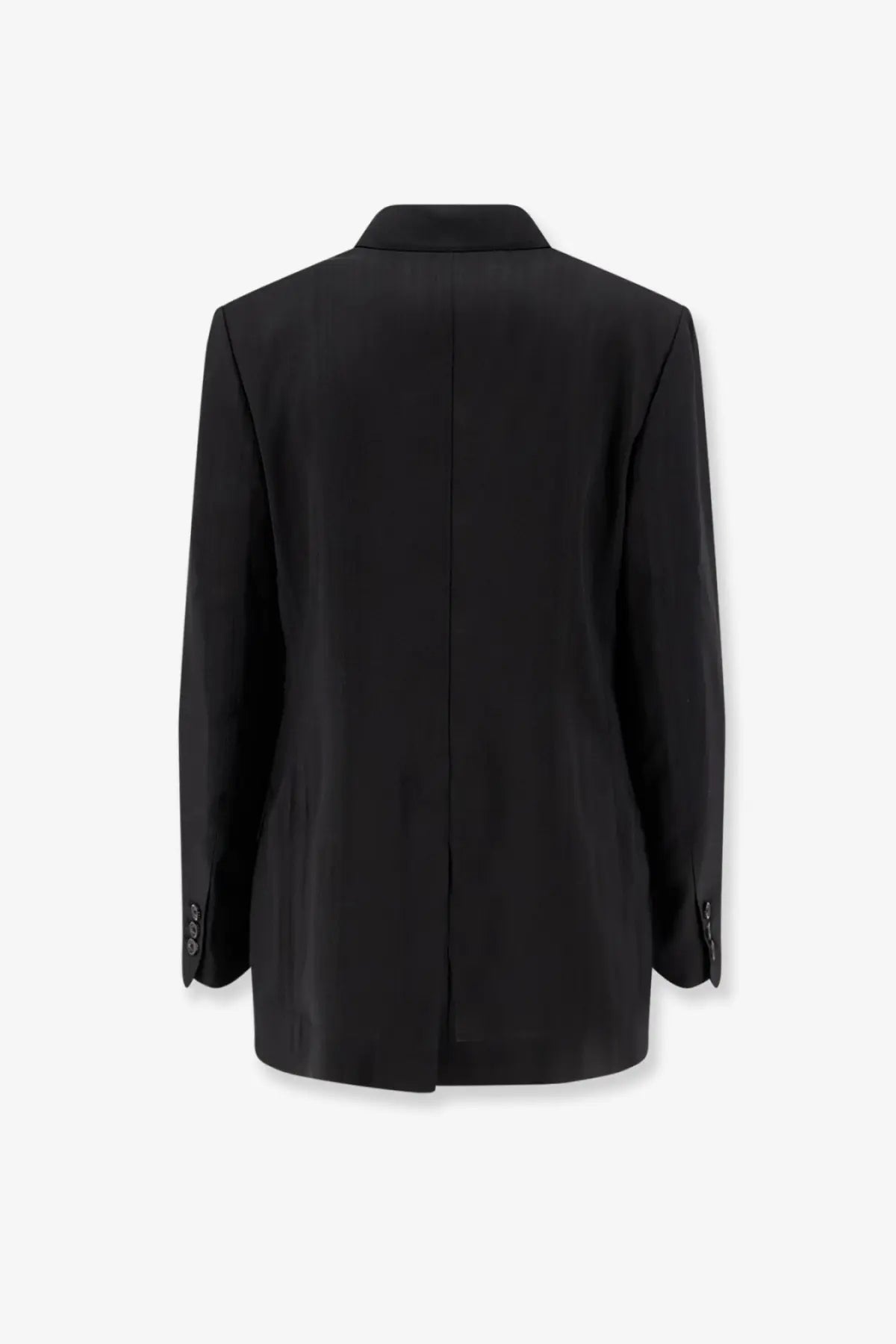 Tonywack women’s airy tailored rayon blazer in black with classic notched collar and three-button cuffs