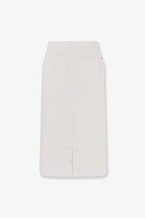 Tonywack women’s cream-colored cotton high-waisted wide-leg trousers with subtle stitching and minimalist design
