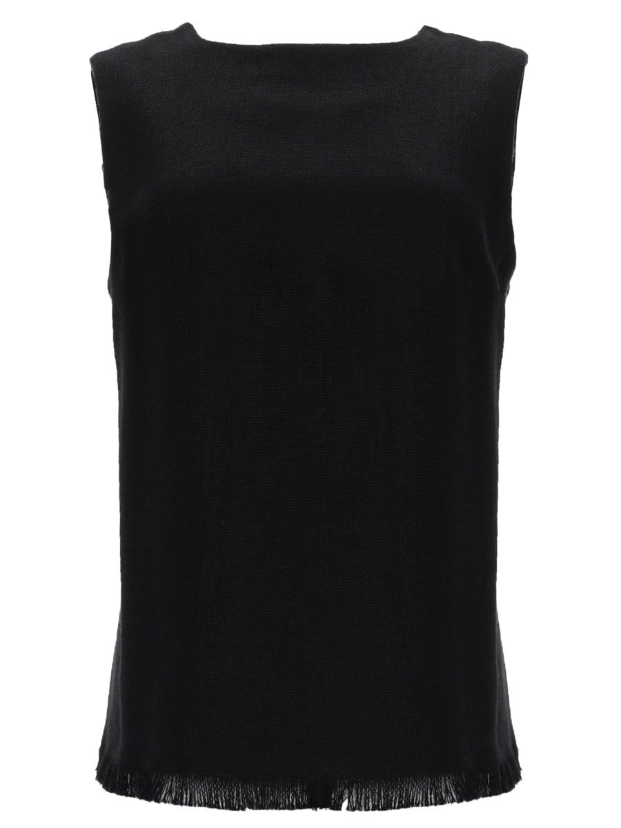 S MAX MARA Women's Top Anika in Lino Black