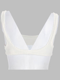 Mc2 Saint Barth Women's Top Bikini Crinckle Naima White