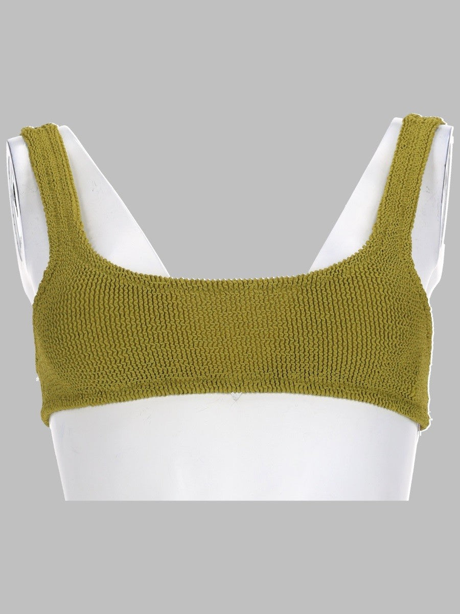 Mc2 Saint Barth Women's Top Bikini Crinckle Naima Green