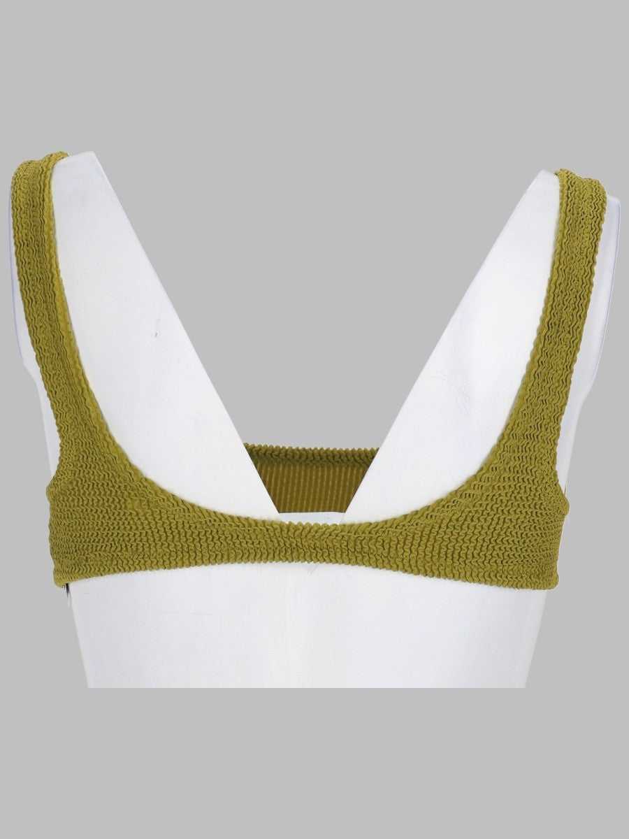Mc2 Saint Barth Women's Top Bikini Crinckle Naima Green