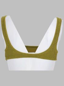 Mc2 Saint Barth Women's Top Bikini Crinckle Naima Green