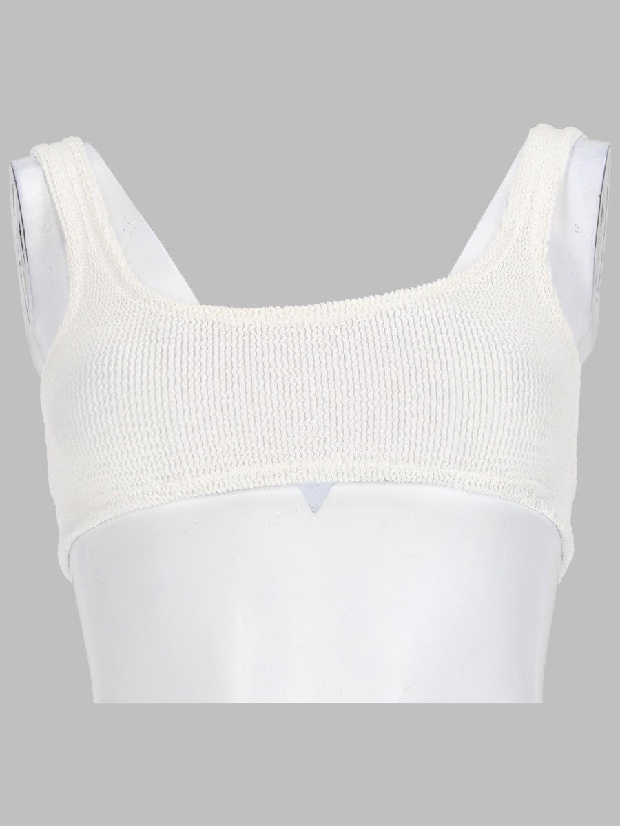 Mc2 Saint Barth Women's Top Bikini Crinckle Naima White