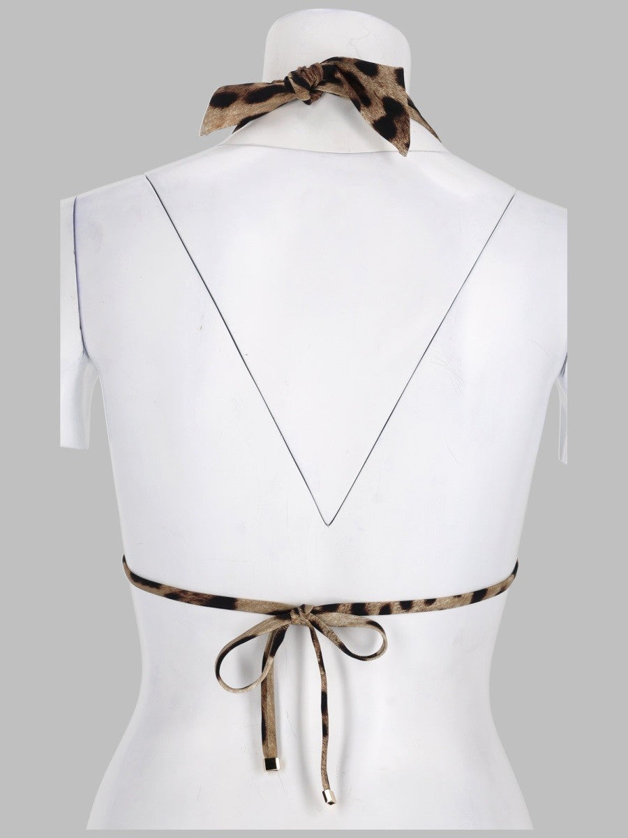 Dolce &amp; Gabbana Women's Top Bikini Triangolo Imbottito Pattern