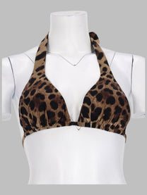 Dolce &amp; Gabbana Women's Top Bikini Triangolo Imbottito Pattern