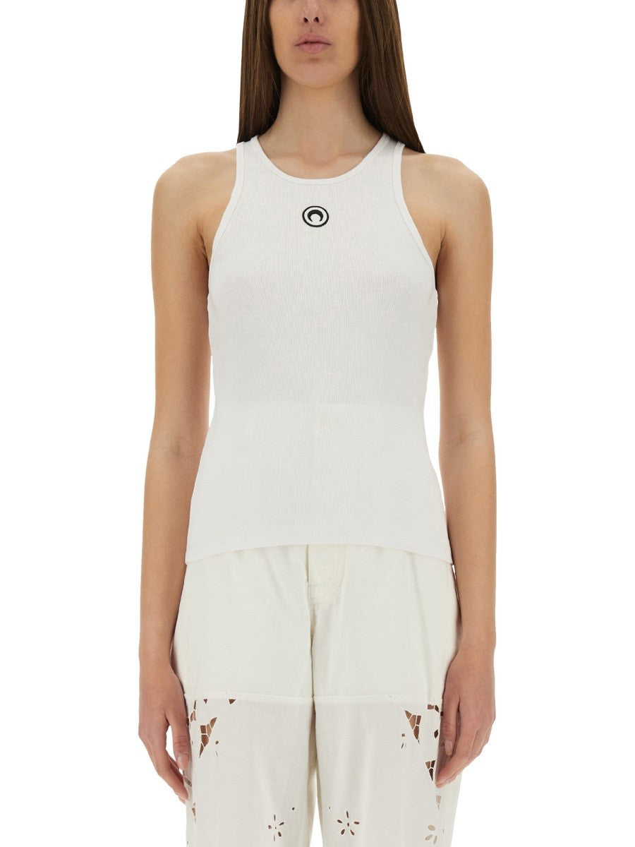 Marine Serre Women's Top Con Moon White