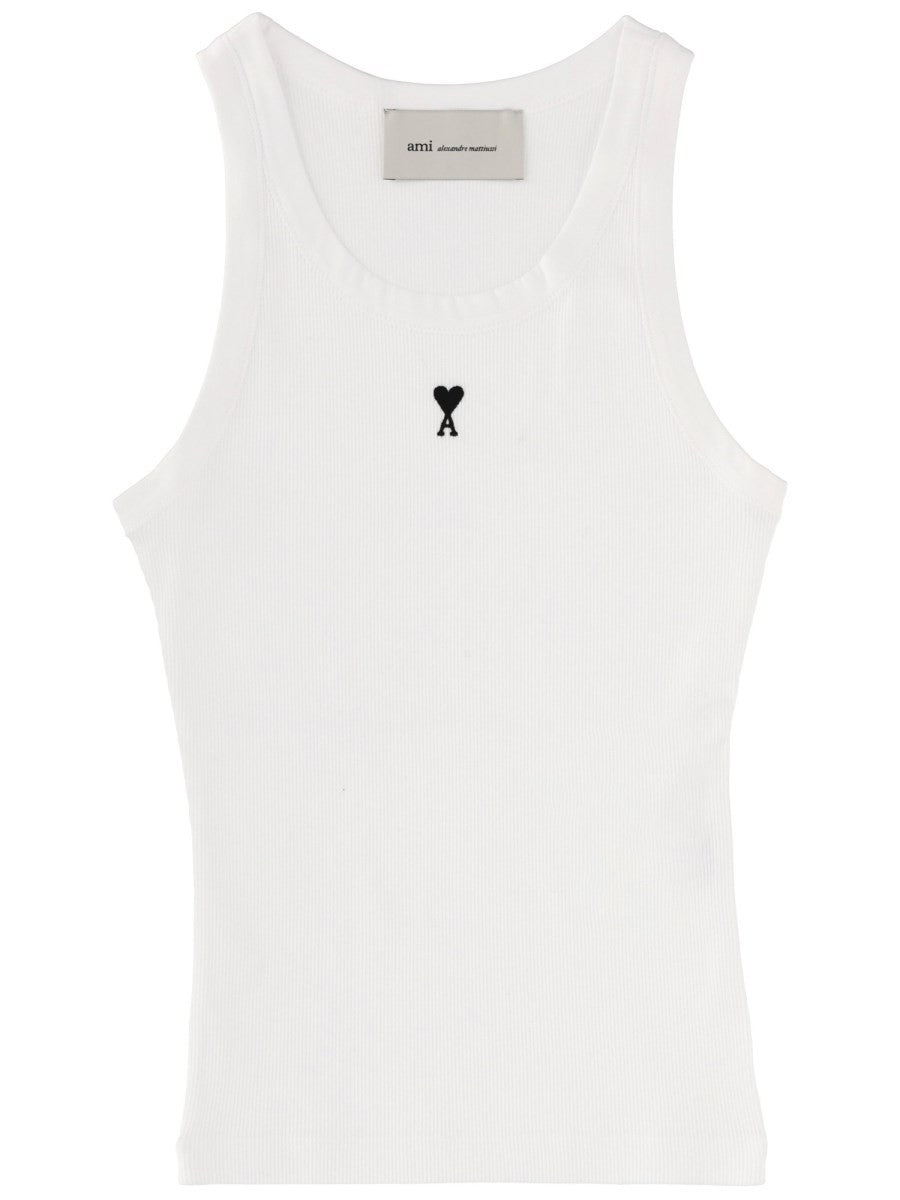 Ami Paris Women's Top Con White