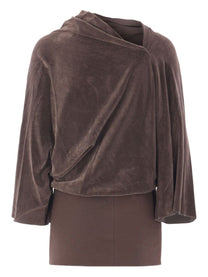 Rick Owens Women's Top Cylinder Brown, view 2