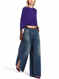 Balenciaga Women's Top Mantella in Seta Purple