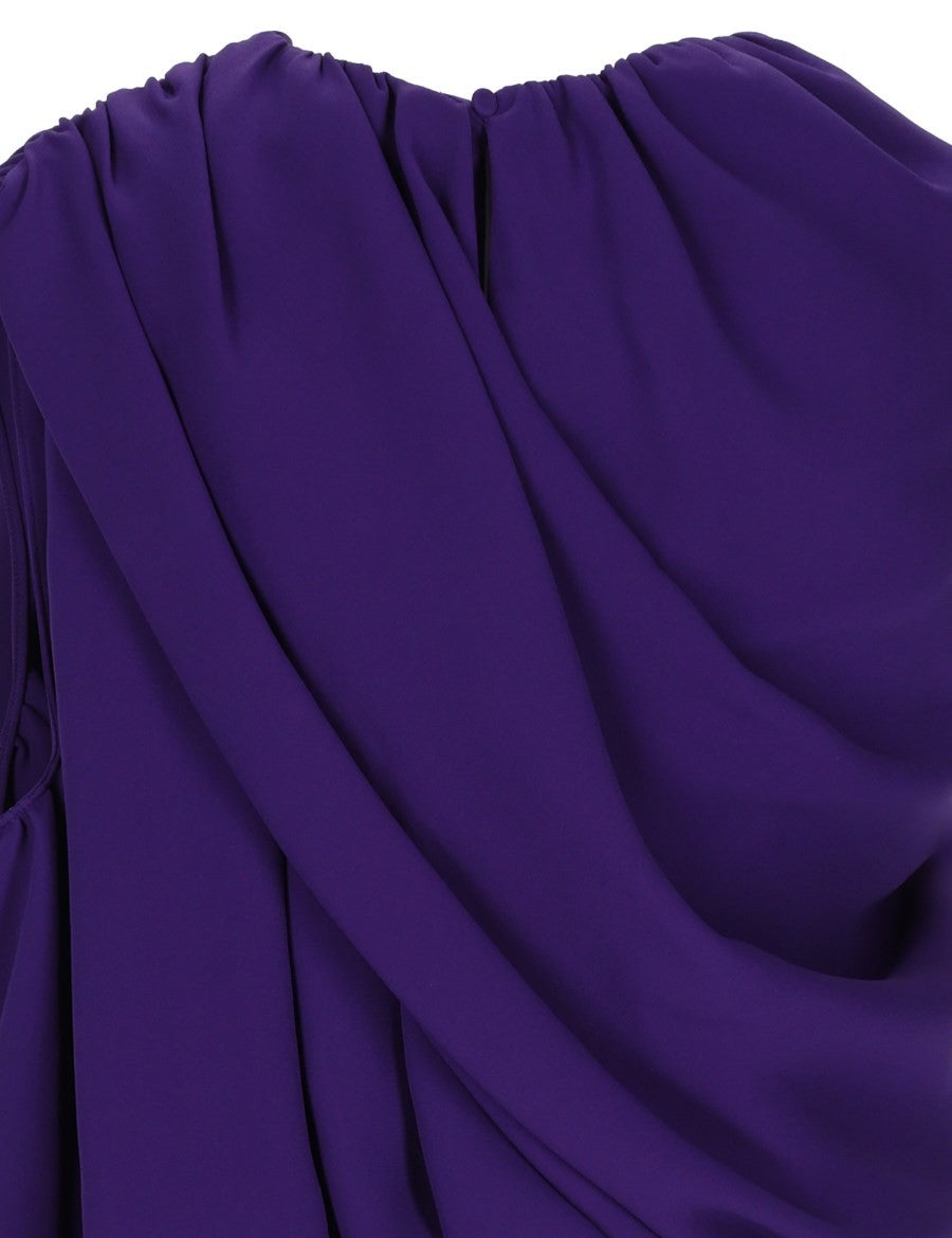 Balenciaga Women's Top Mantella in Seta Purple