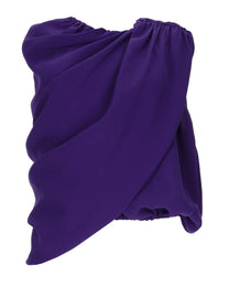 Balenciaga Women's Top Mantella in Seta Purple