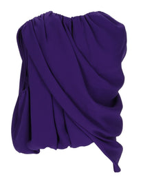 Balenciaga Women's Top Mantella in Seta Purple