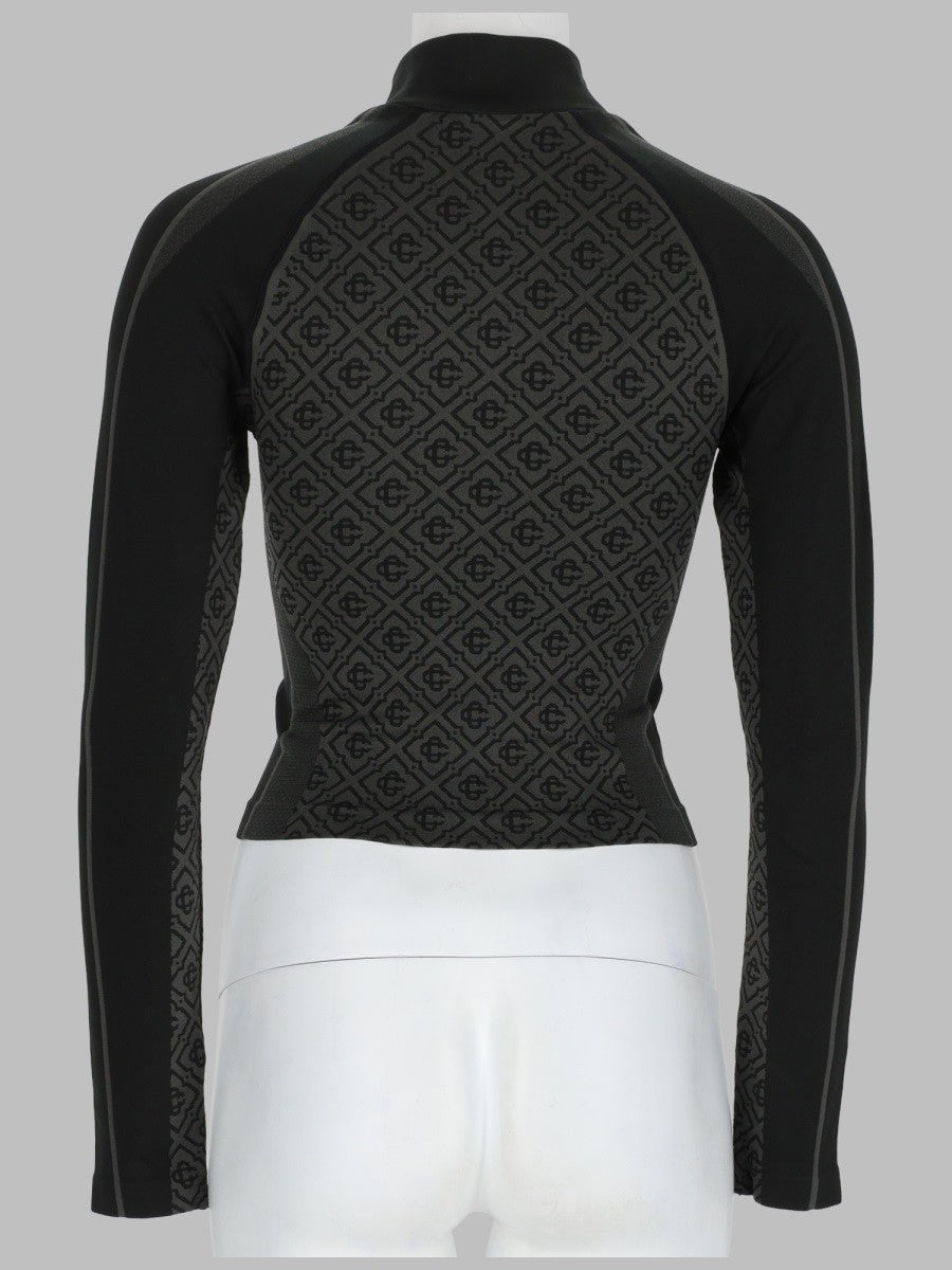 Casablanca Women's Top Monogram Senza Cuciture Grey