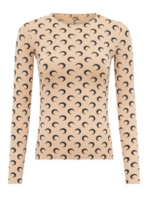 Marine Serre Women's Top Moon Beige