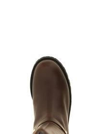 TWINSET Torchon Ring Boots Brown