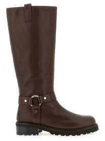 TWINSET Torchon Ring Boots Brown