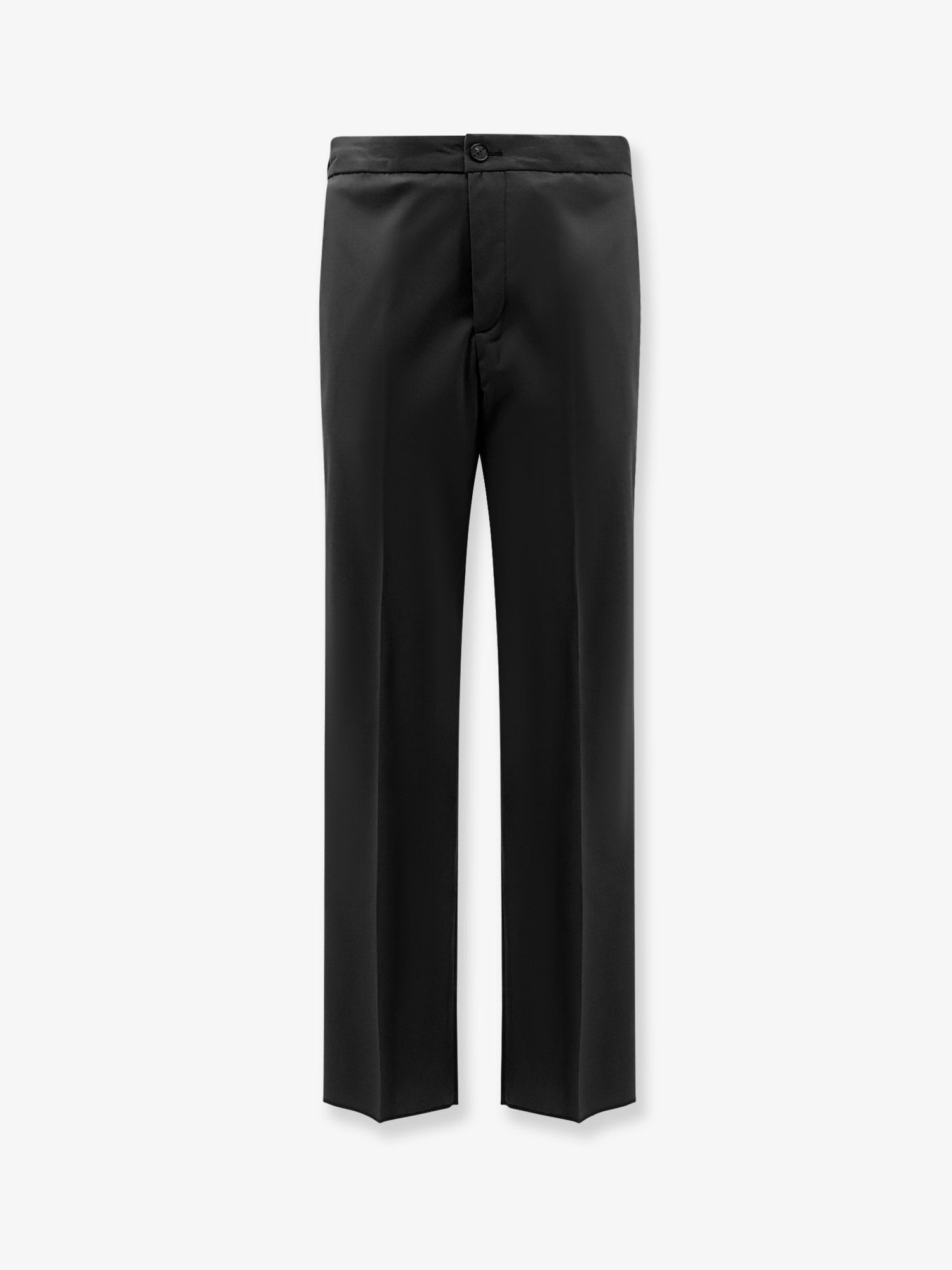 Hevò Men's Torre Chianca Wool Blend Trousers Black