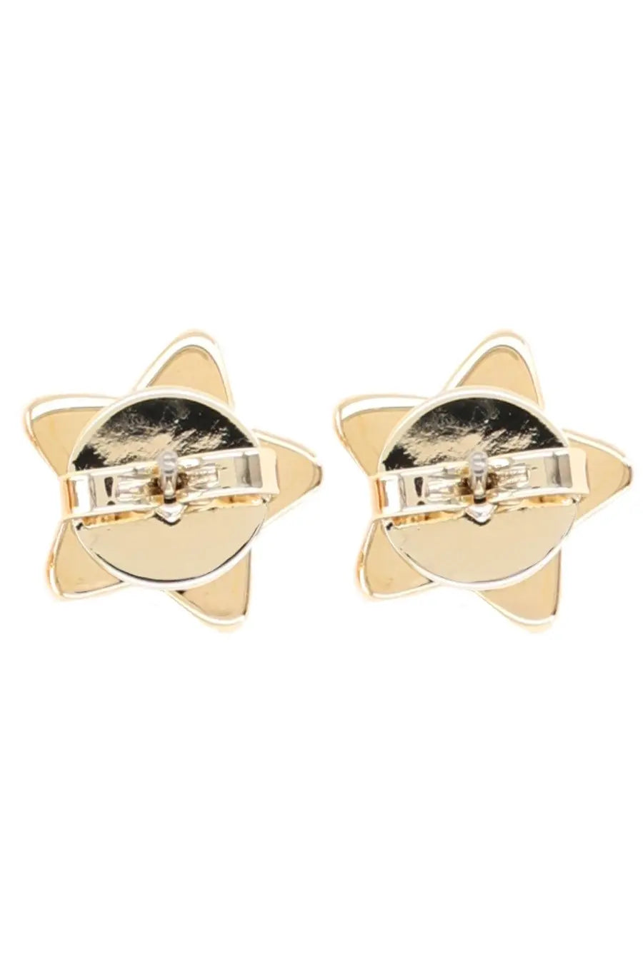 Tory burch women’s earring kira gold star-shaped stud earrings with gold-toned metallic finish and central clasp