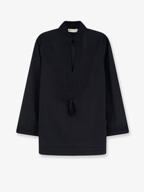 Tory Burch Women's Tory Tunic Cotton Shirt Black