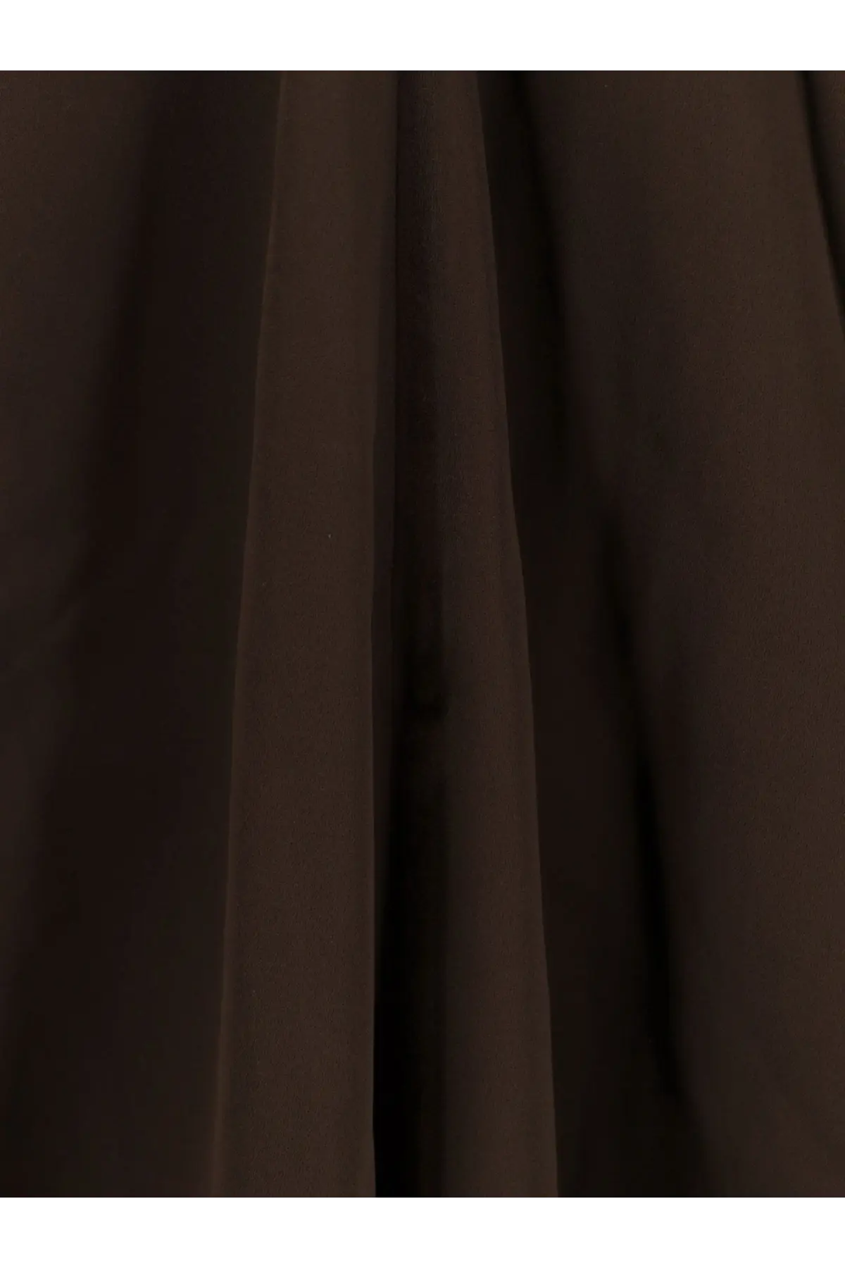 Dark brown pleated viscose curtain complementing toteme women’s long viscose dress brown product display
