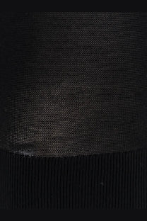 Black toteme women’s lyocell sweater featuring ribbed hem and subtle texture on knit fabric