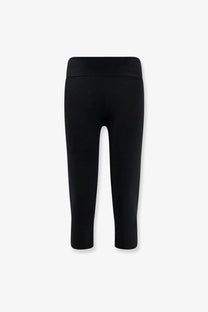 Toteme women’s black viscose blend capri leggings with a high waistband and form-fitting design