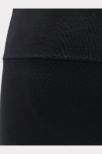 Toteme women’s black viscose blend leggings featuring ribbed knit fabric and a smooth seamless waistband
