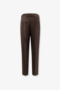 Toteme women’s grey wool trousers with a sleek straight-leg cut and subtle stitching details