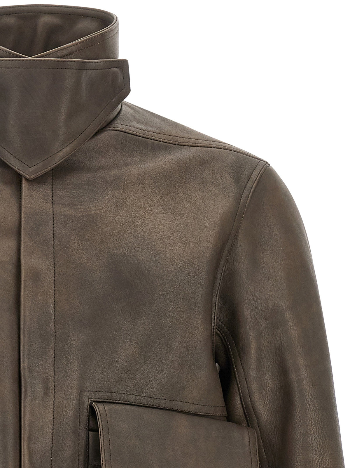 Rick Owens Tower Alice Jacket Brown, view 3