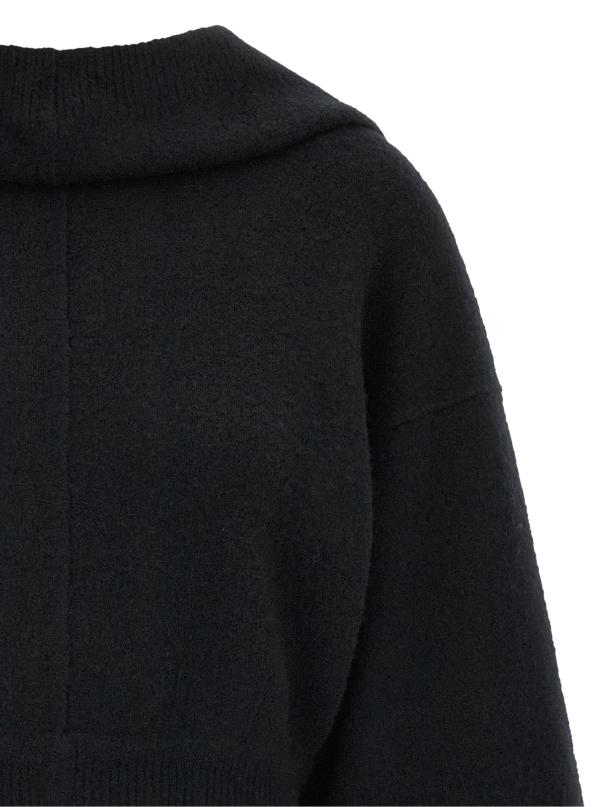 Rick Owens Tower Pull Hoodie Black, view 3