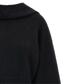 Rick Owens Tower Pull Hoodie Black, view 3