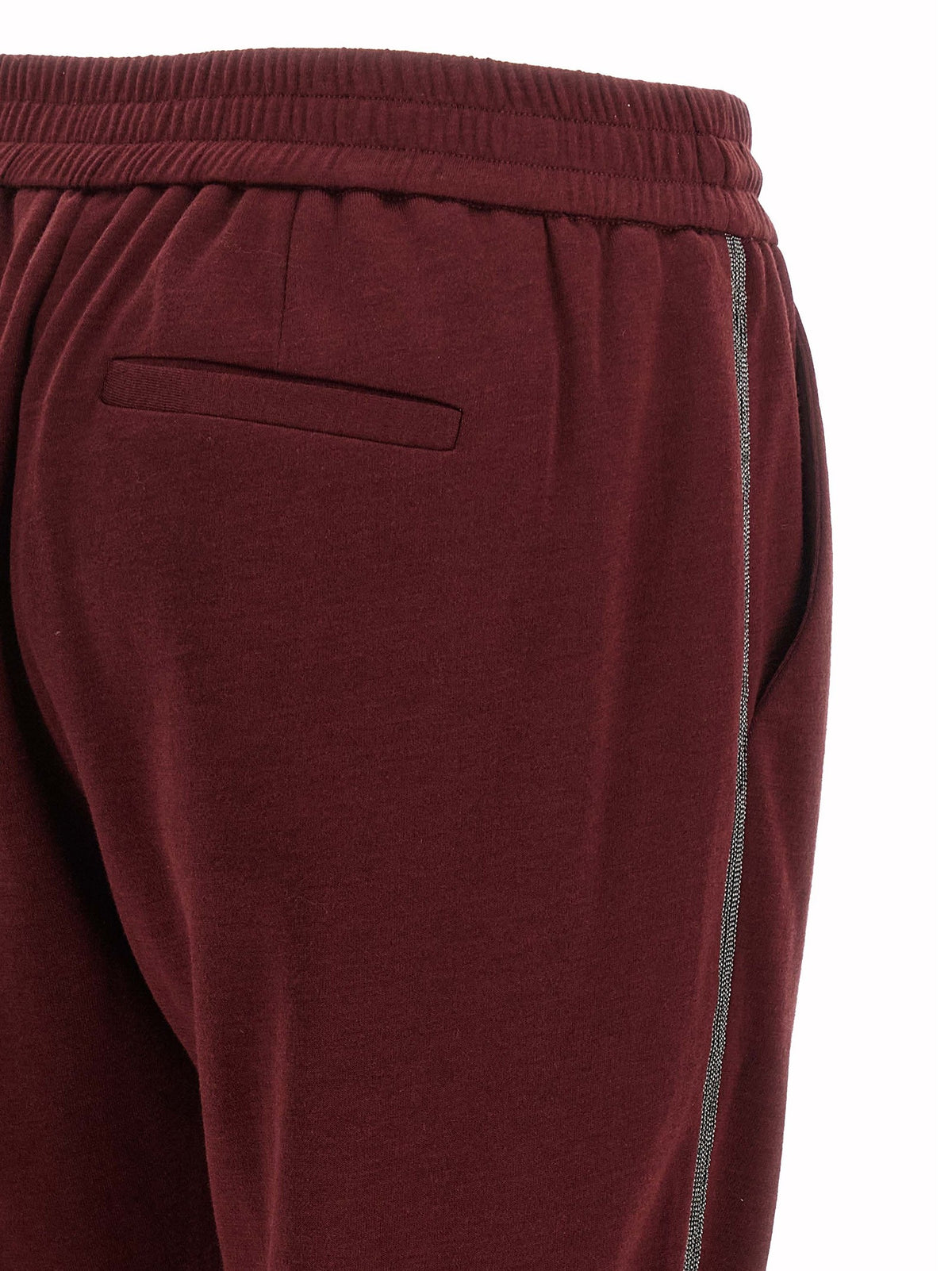 Brunello Cucinelli Track Joggers Red, view 4