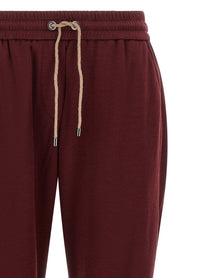 Brunello Cucinelli Track Joggers Red, view 3