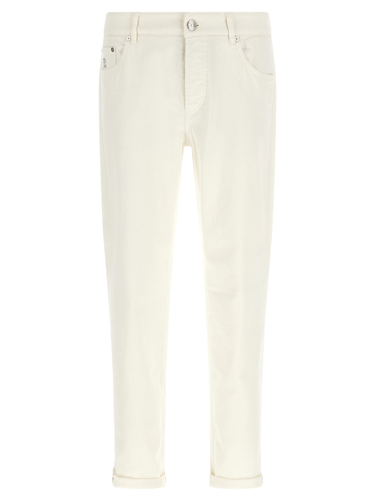 Brunello Cucinelli Traditional Fit Jeans White