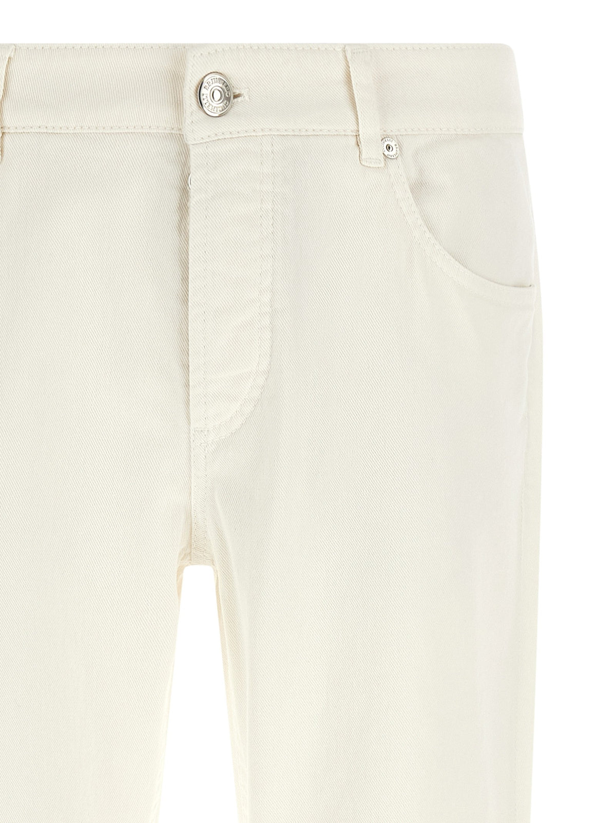 Brunello Cucinelli Traditional Fit Jeans White