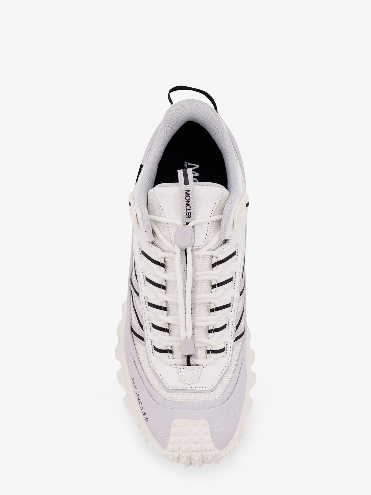 Moncler Men's Trailgrip Gtx Leather and Ripstop Sneakers White