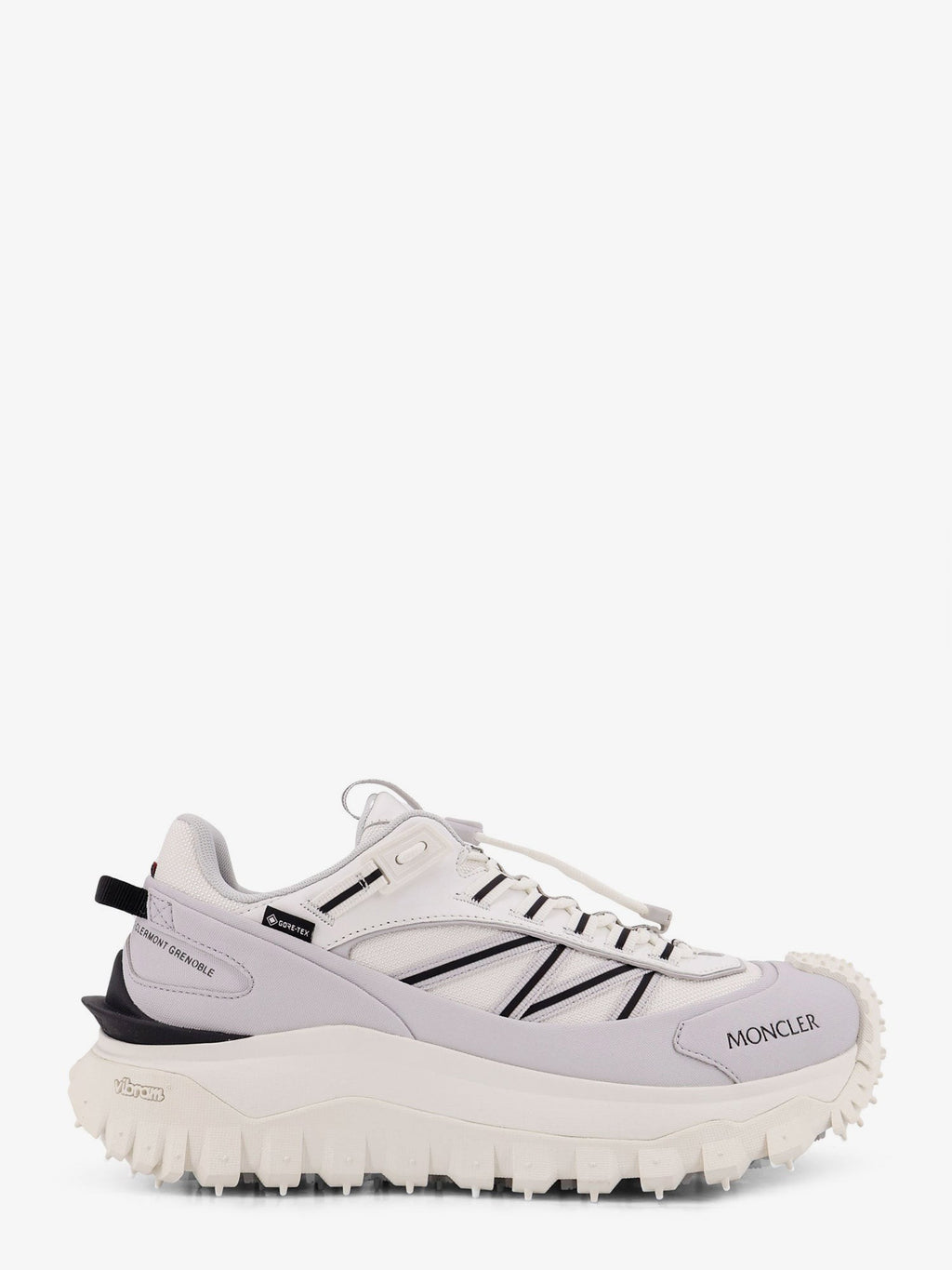 Moncler Men's Trailgrip Gtx Leather and Ripstop Sneakers White