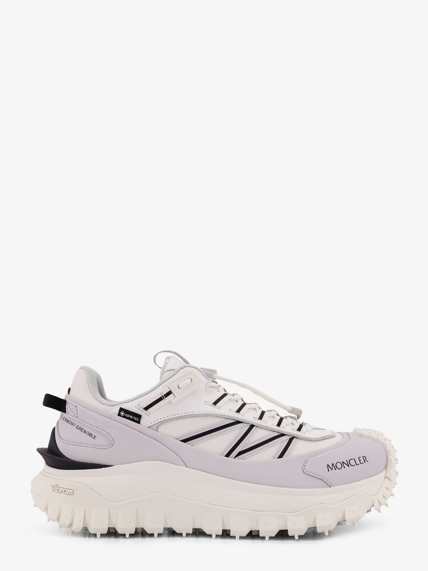 Moncler Men's Trailgrip Gtx Leather and Ripstop Sneakers White